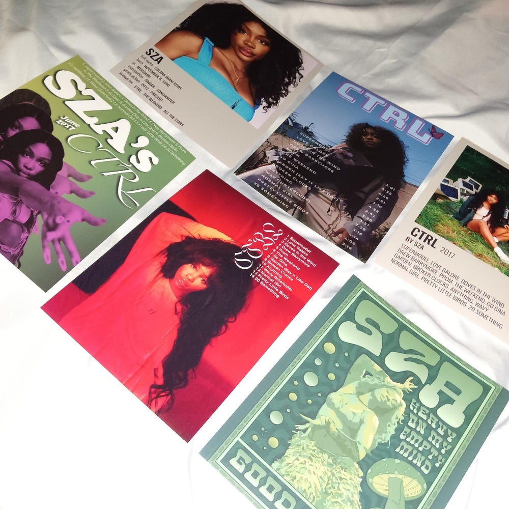 SZA Wall posters. Size 8x10